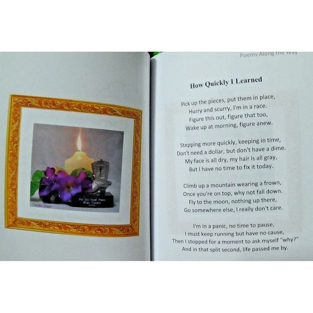Poems Along the Way: Claudia's   Paperback - Poetry - Signed